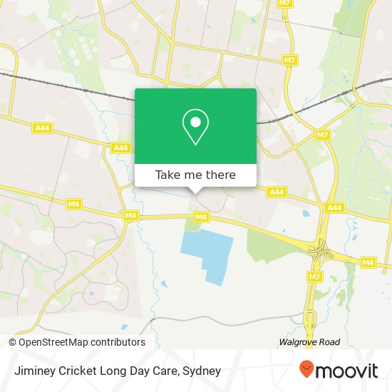 Jiminey Cricket Long Day Care map