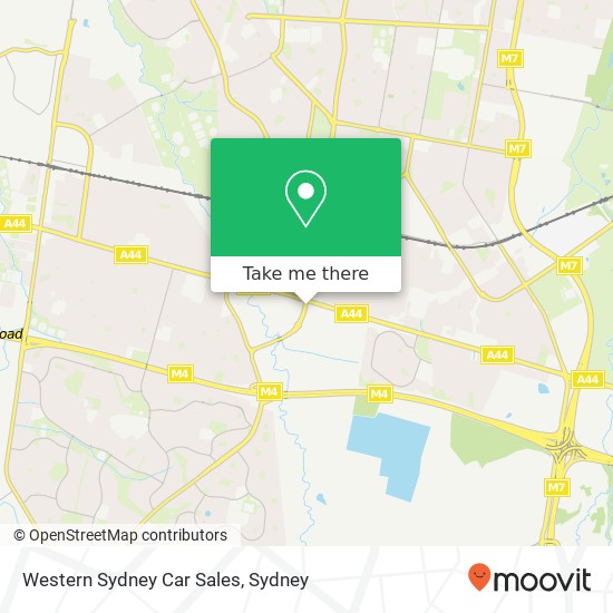 Western Sydney Car Sales map