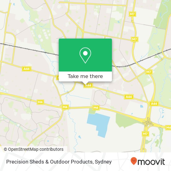 Precision Sheds & Outdoor Products map
