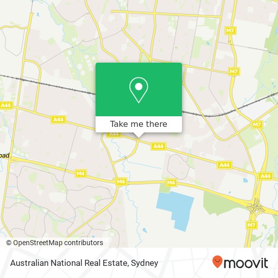 Mapa Australian National Real Estate