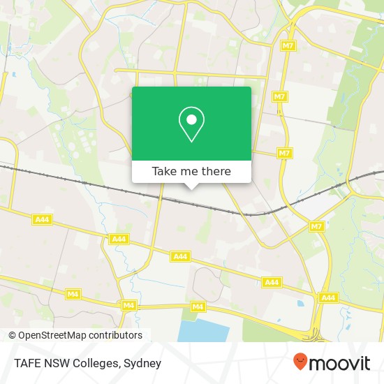 Mapa TAFE NSW Colleges