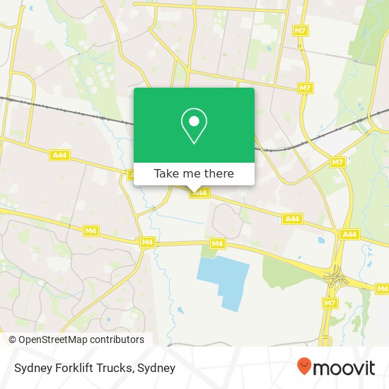 Sydney Forklift Trucks map