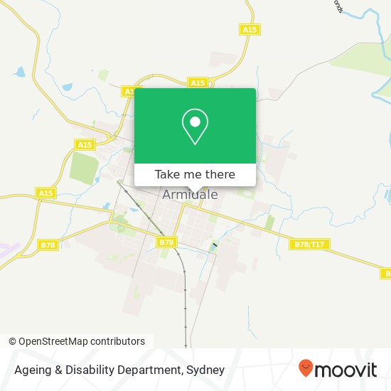 Ageing & Disability Department map