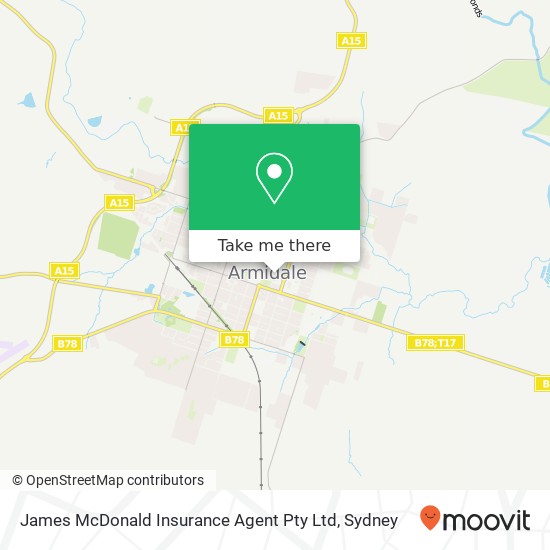James McDonald Insurance Agent Pty Ltd map