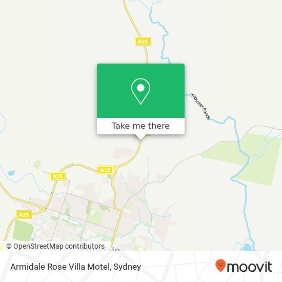 Armidale Rose Villa Motel map