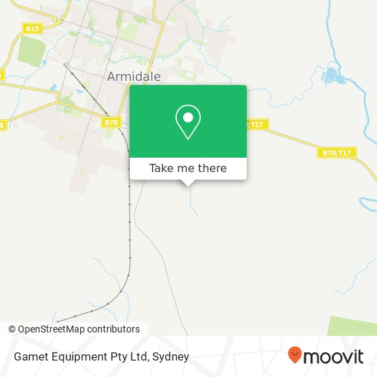 Gamet Equipment Pty Ltd map