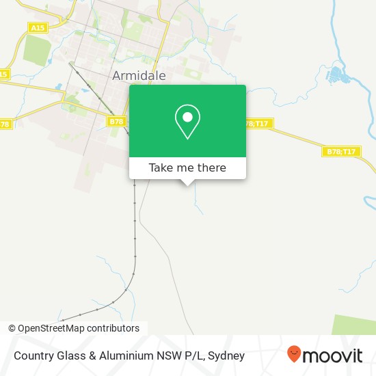 Country Glass & Aluminium NSW P / L map