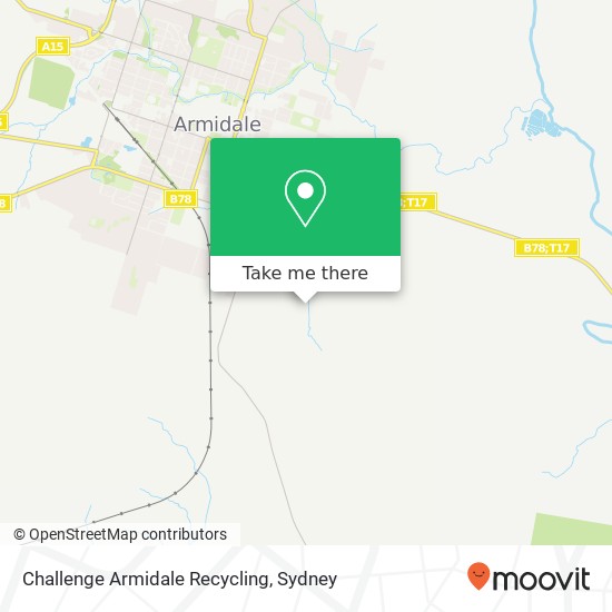 Challenge Armidale Recycling map