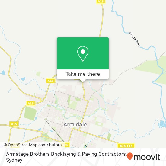 Armatage Brothers Bricklaying & Paving Contractors map