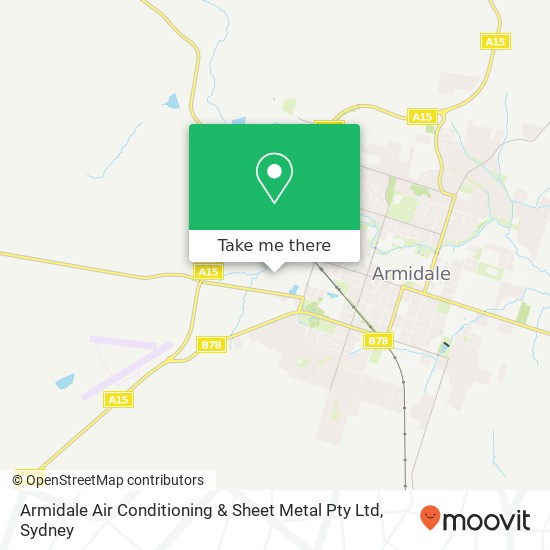 Armidale Air Conditioning & Sheet Metal Pty Ltd map