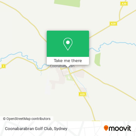 Coonabarabran Golf Club map