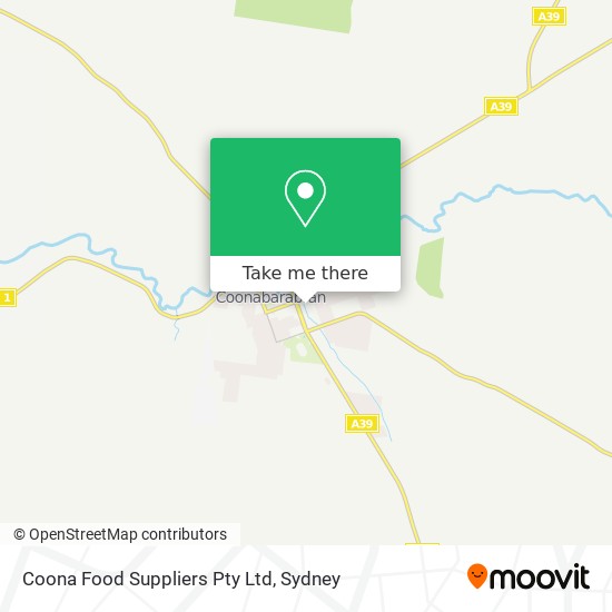 Mapa Coona Food Suppliers Pty Ltd