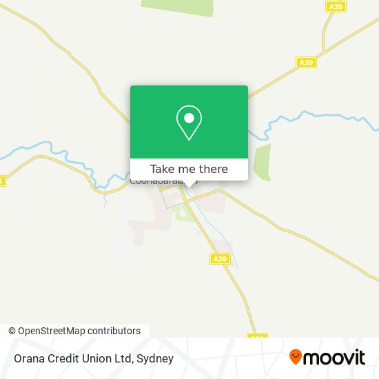 Orana Credit Union Ltd map