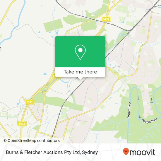 Mapa Burns & Fletcher Auctions Pty Ltd