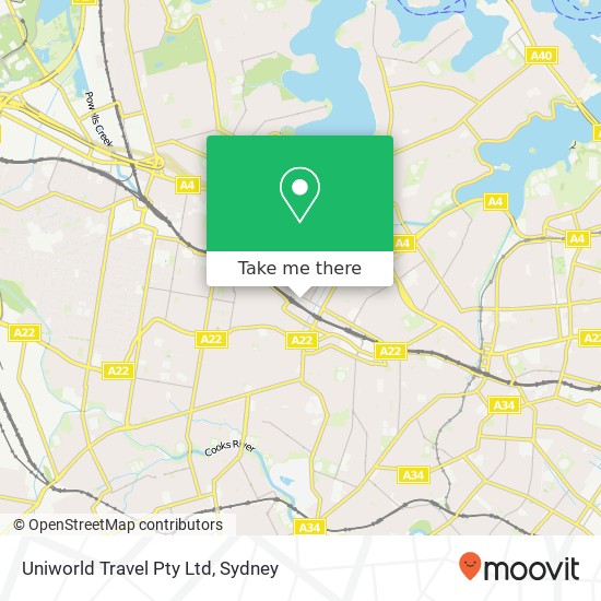 Uniworld Travel Pty Ltd map