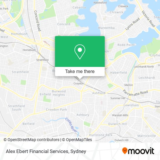 Mapa Alex Ebert Financial Services