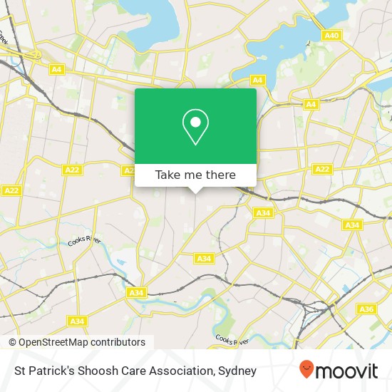 Mapa St Patrick's Shoosh Care Association