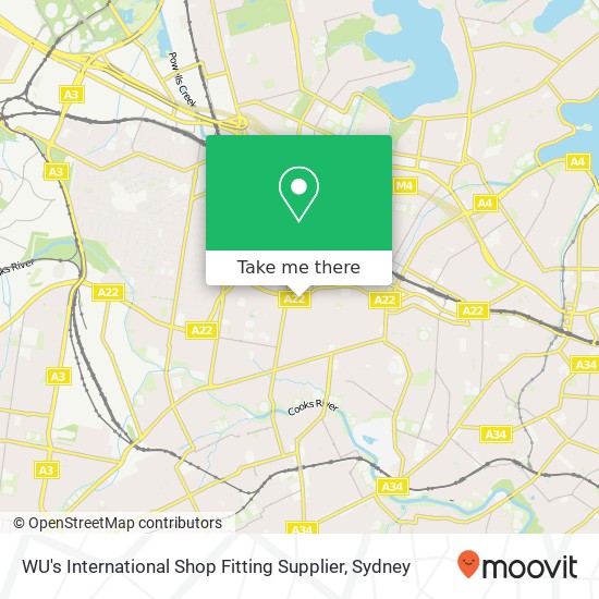 WU's International Shop Fitting Supplier map