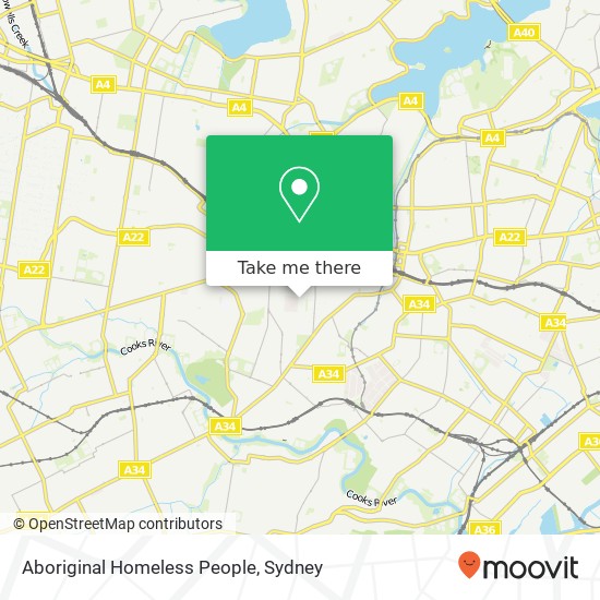 Aboriginal Homeless People map