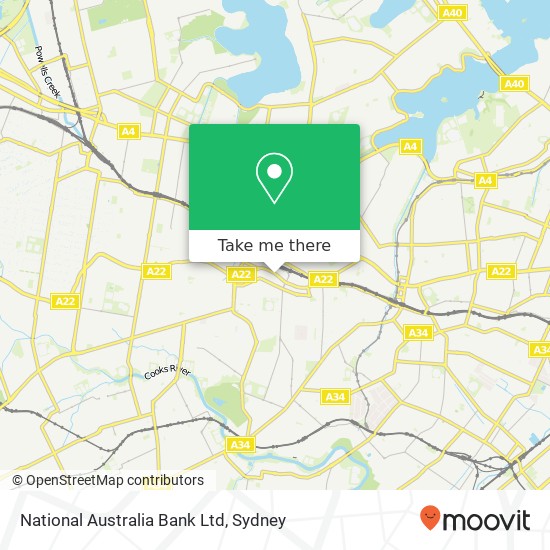 National Australia Bank Ltd map