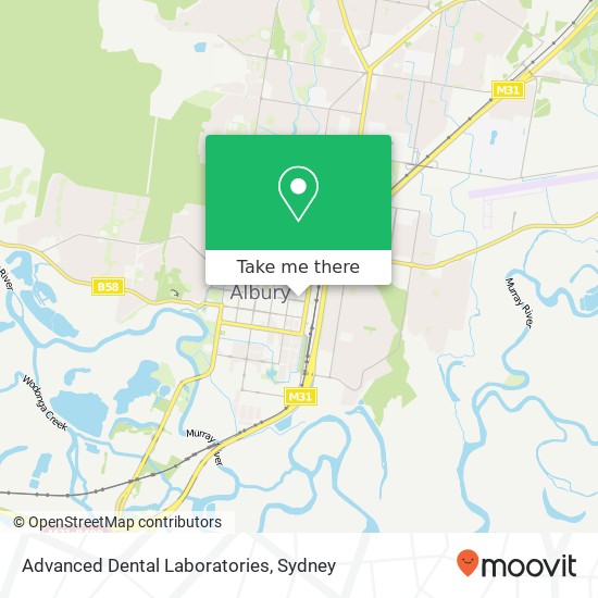 Advanced Dental Laboratories map