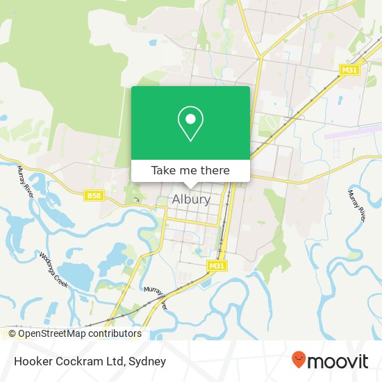 Hooker Cockram Ltd map