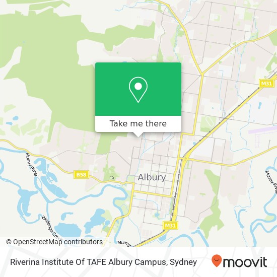 Riverina Institute Of TAFE Albury Campus map