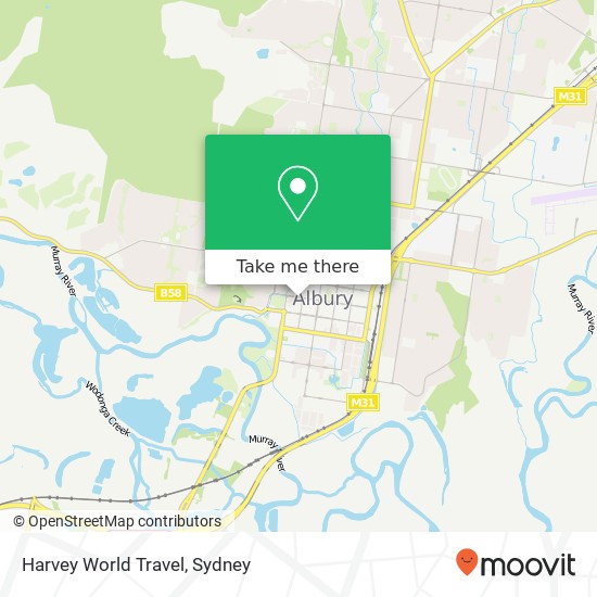 Harvey World Travel map