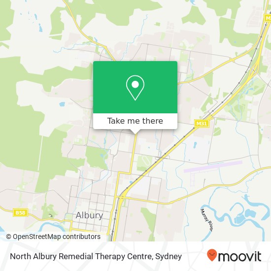 Mapa North Albury Remedial Therapy Centre