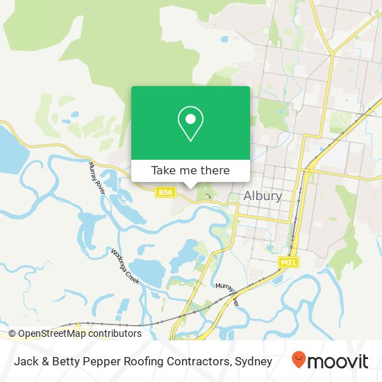 Jack & Betty Pepper Roofing Contractors map