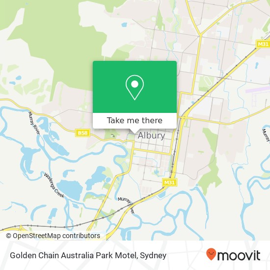 Golden Chain Australia Park Motel map