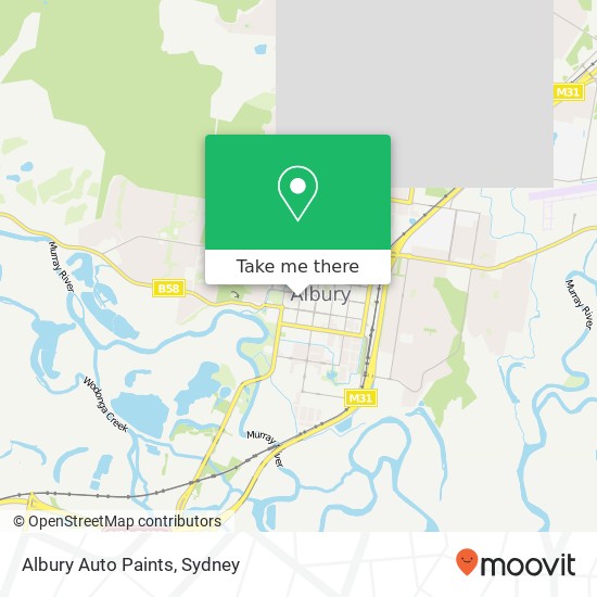 Albury Auto Paints map