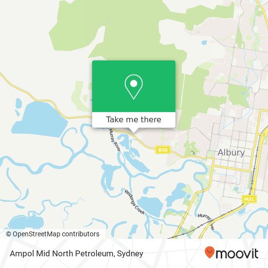 Ampol Mid North Petroleum map