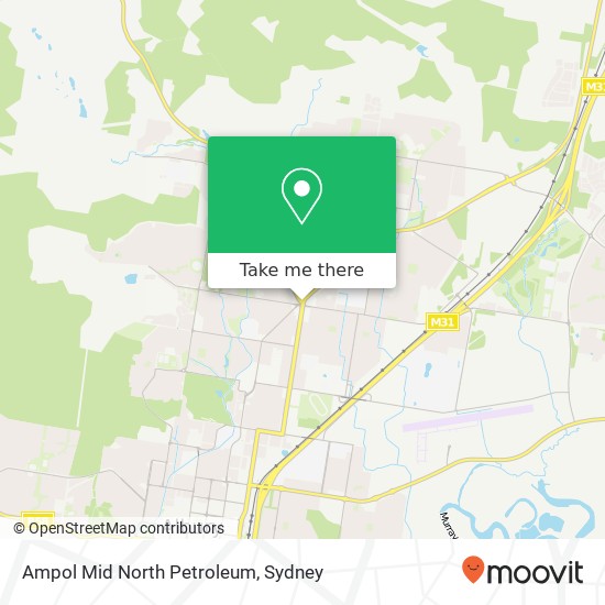 Ampol Mid North Petroleum map