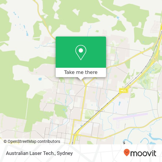 Mapa Australian Laser Tech.