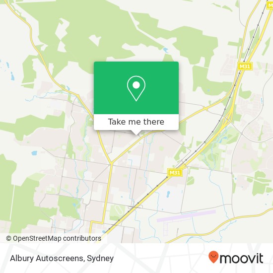 Albury Autoscreens map