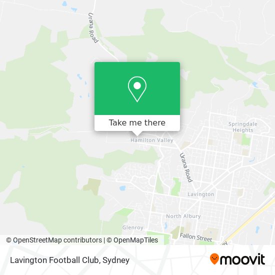 Lavington Football Club map