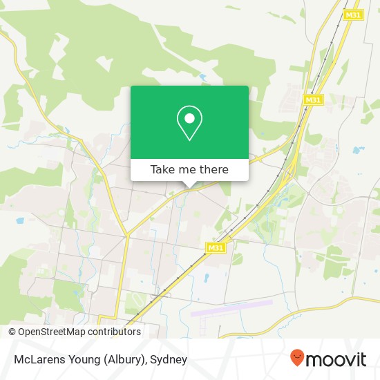 McLarens Young (Albury) map