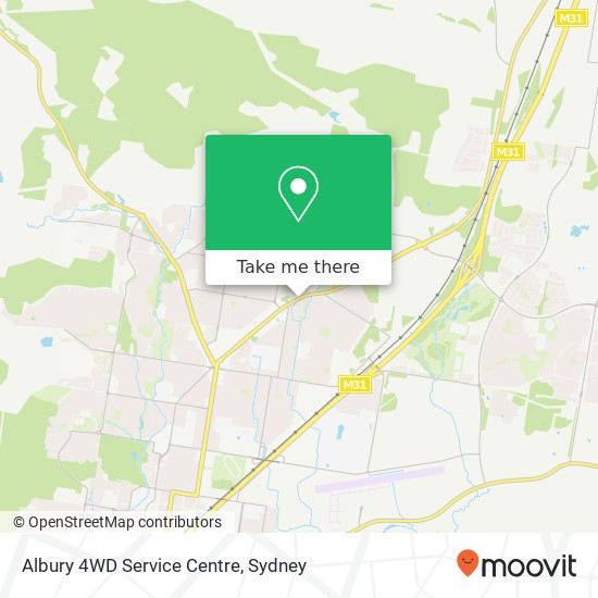 Albury 4WD Service Centre map