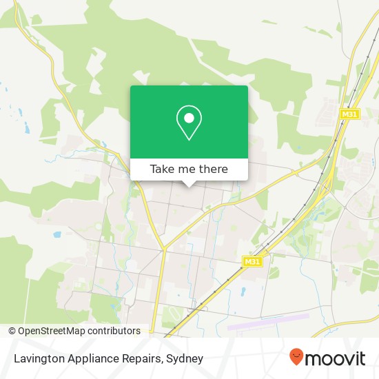 Lavington Appliance Repairs map