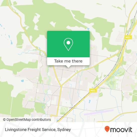 Livingstone Freight Service map