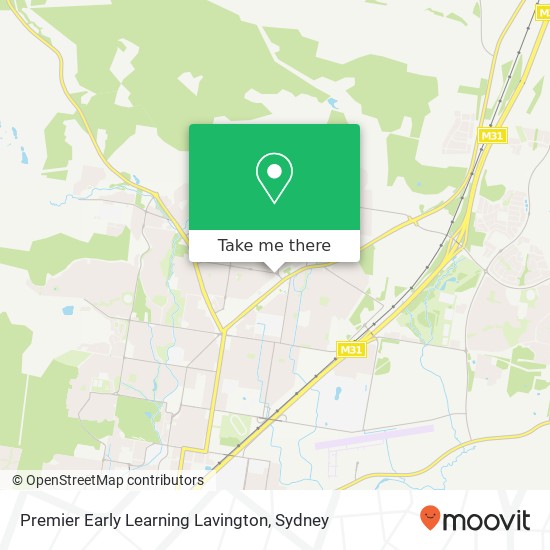 Premier Early Learning Lavington map