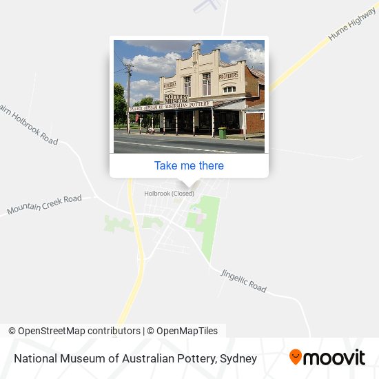 National Museum of Australian Pottery map