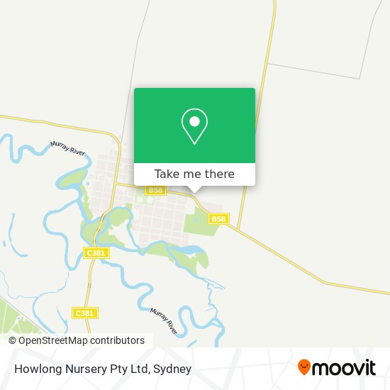 Mapa Howlong Nursery Pty Ltd