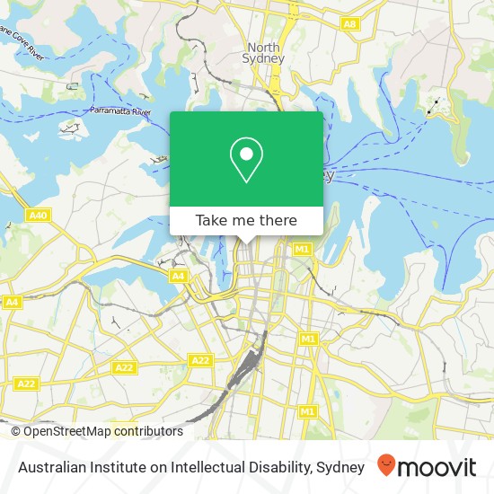 Australian Institute on Intellectual Disability map