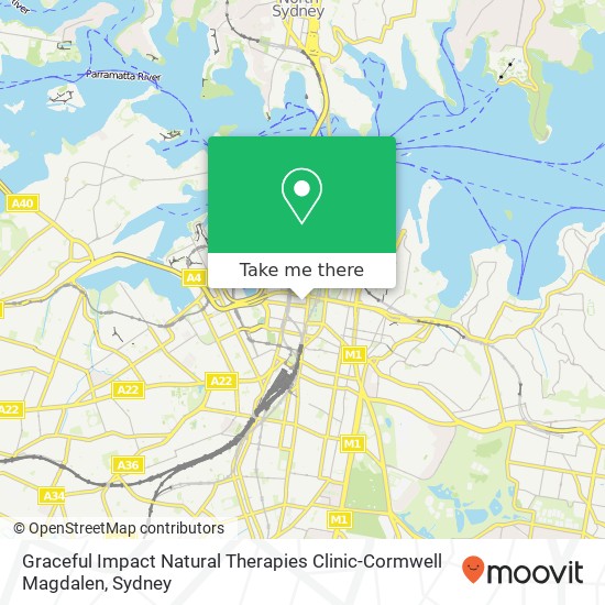 Graceful Impact Natural Therapies Clinic-Cormwell Magdalen map