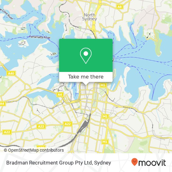Bradman Recruitment Group Pty Ltd map