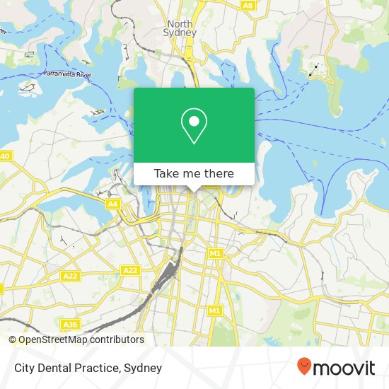 City Dental Practice map