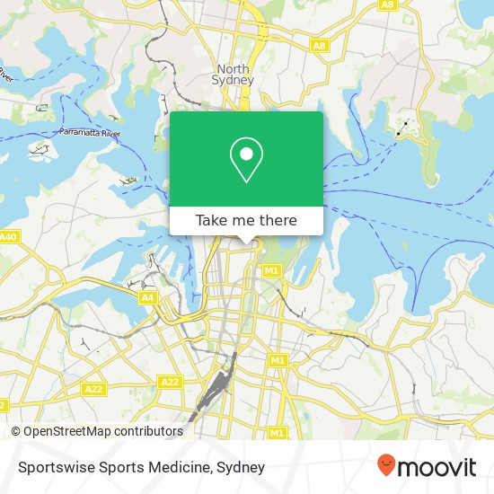 Mapa Sportswise Sports Medicine