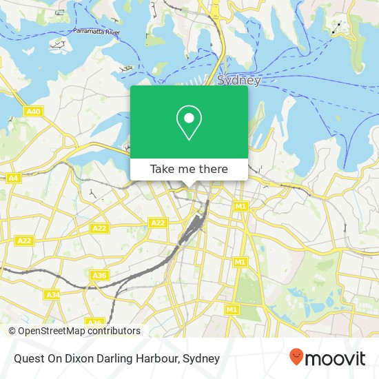 Quest On Dixon Darling Harbour map